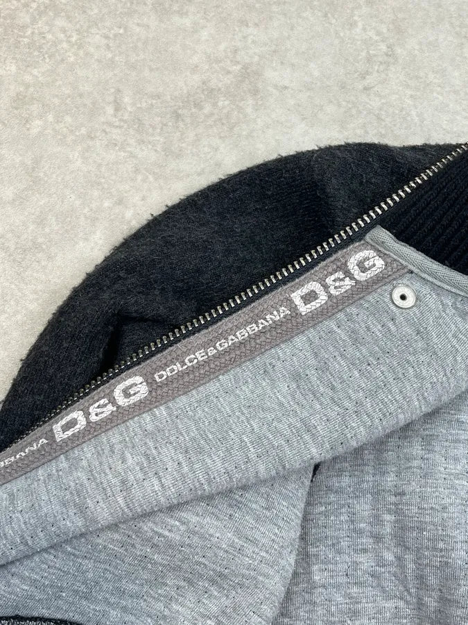 2000s Dolce & Gabbana Grey Patch Elbow Zip FdVvznj 10