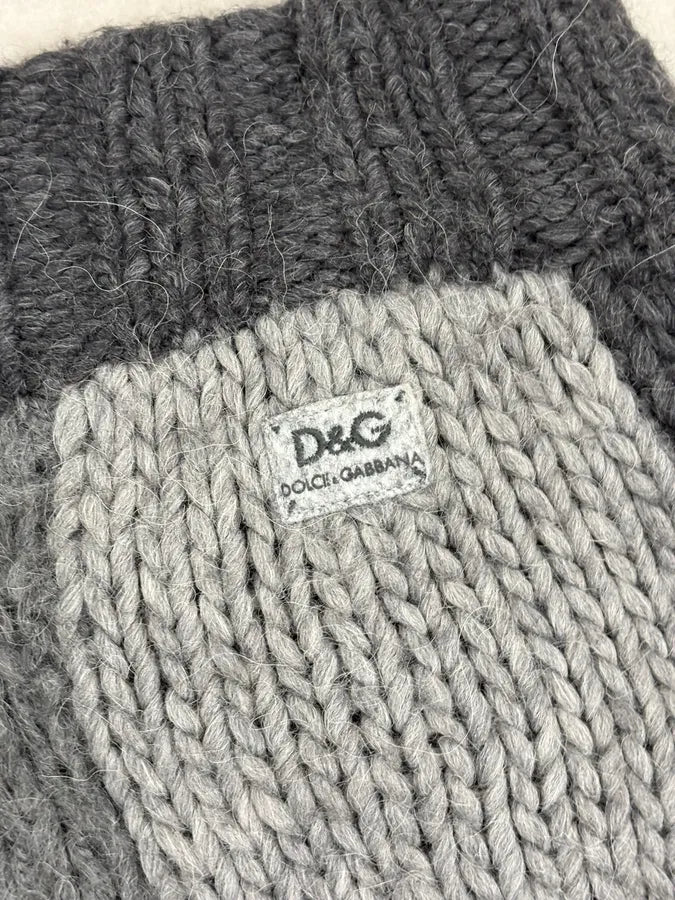 AW2010 Dolce & Gabbana Grey Patchwork Wool Cardigan XVEWPxQ 9