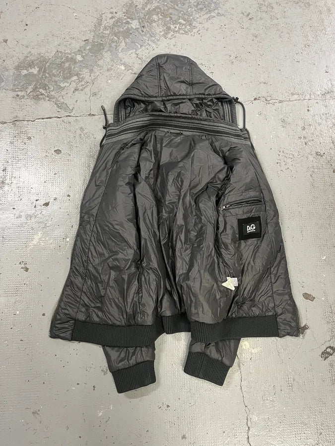 AW2009 Dolce & Gabbana Grey Astro Puffer Jacket OyfrdRl 7