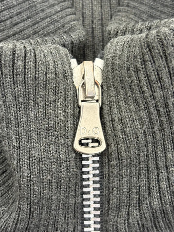 2000s Dolce & Gabbana Grey Quilted Puffer Jacket XoytSDp 8