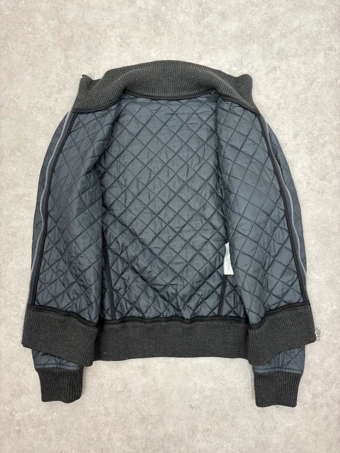 2000s Dolce & Gabbana Grey Quilted Puffer Jacket XoytSDp 6