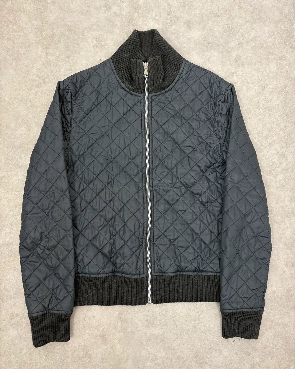 2000s Dolce & Gabbana Grey Quilted Puffer Jacket XoytSDp 0