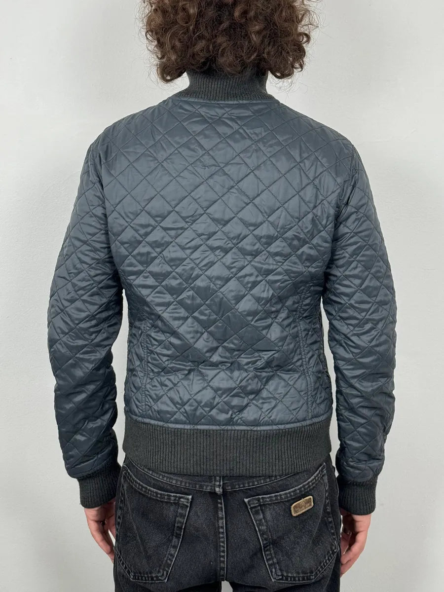 2000s Dolce & Gabbana Grey Quilted Puffer Jacket XoytSDp 2