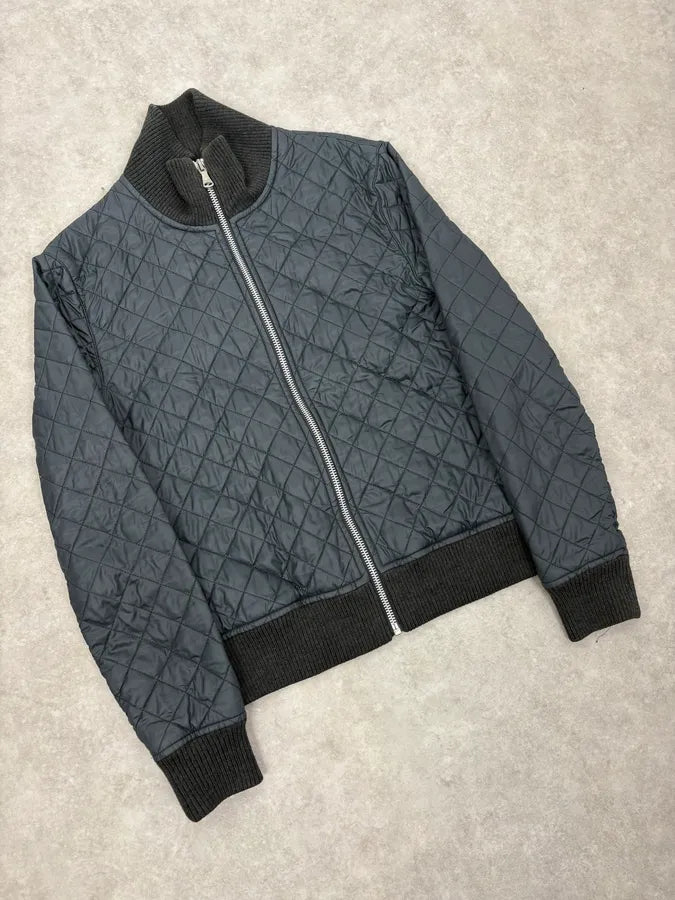 2000s Dolce & Gabbana Grey Quilted Puffer Jacket XoytSDp 3