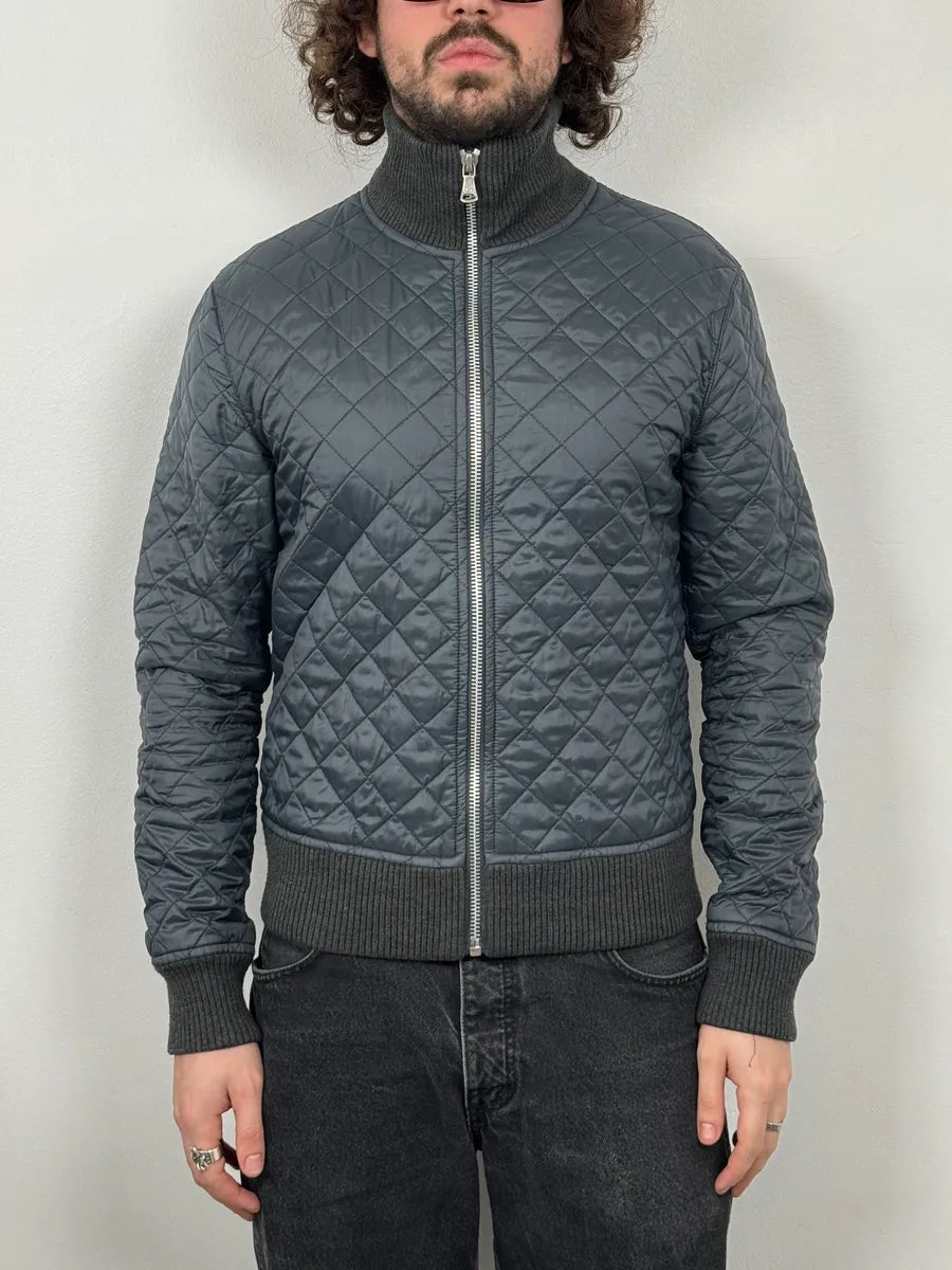 2000s Dolce & Gabbana Grey Quilted Puffer Jacket XoytSDp 1