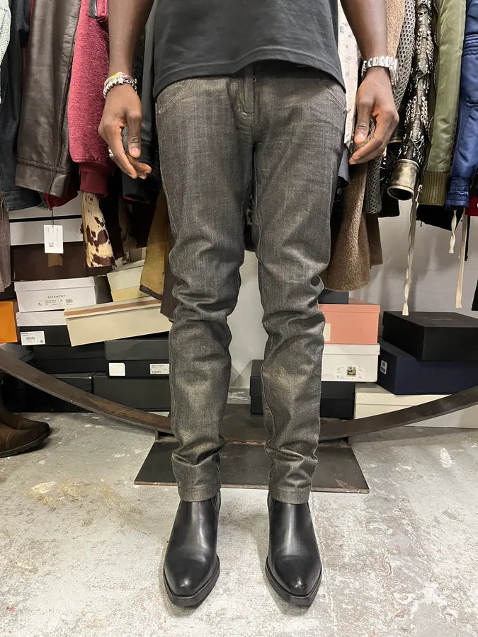 2000s Dolce & Gabbana Grey Regular Denim Jeans jBmsZee 1