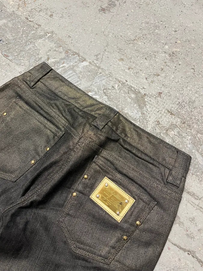 2000s Dolce & Gabbana Grey Regular Denim Jeans jBmsZee 8