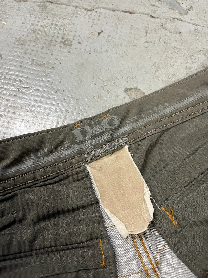 2000s Dolce & Gabbana Grey Ripped Denim Jeans OmaoQwt 10