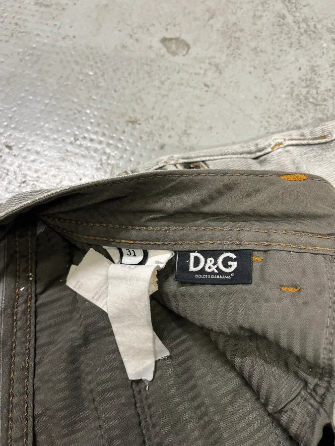 2000s Dolce & Gabbana Grey Ripped Denim Jeans OmaoQwt 11