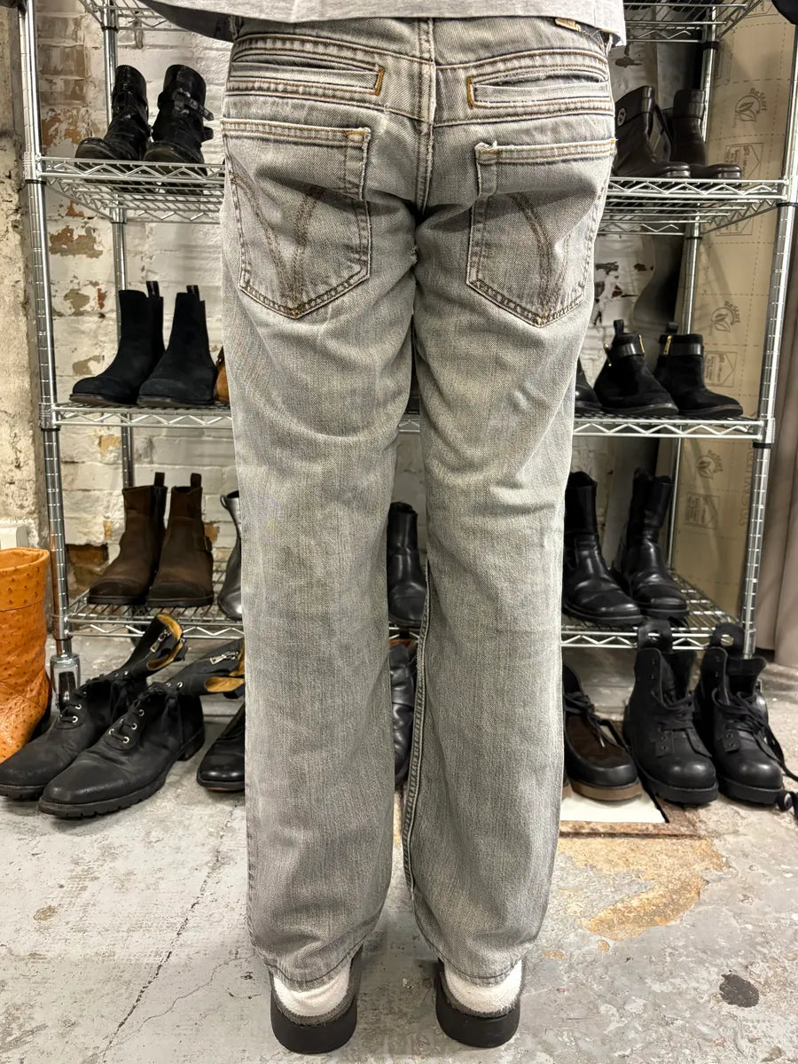 2000s Dolce & Gabbana Grey Ripped Denim Jeans OmaoQwt 3