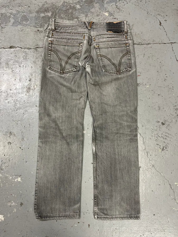 2000s Dolce & Gabbana Grey Ripped Denim Jeans OmaoQwt 7