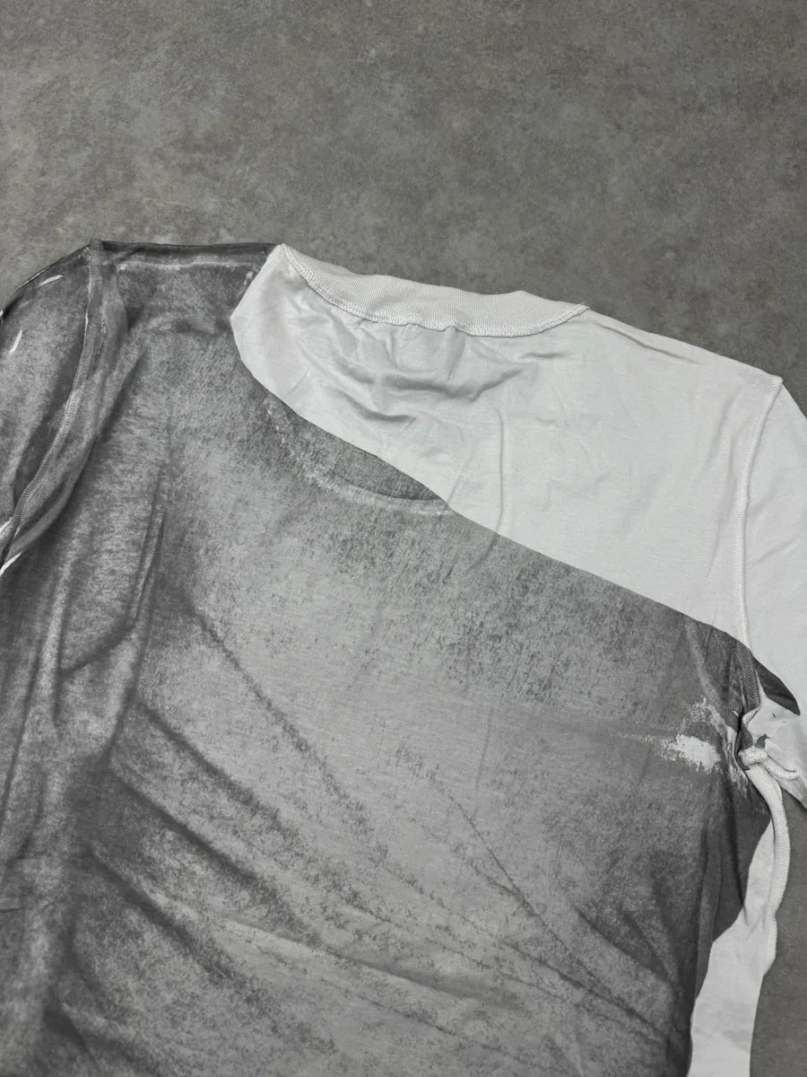 2000s Dolce & Gabbana Grey & White Roman Oligarchy T-Shirt dNPdeWl 6