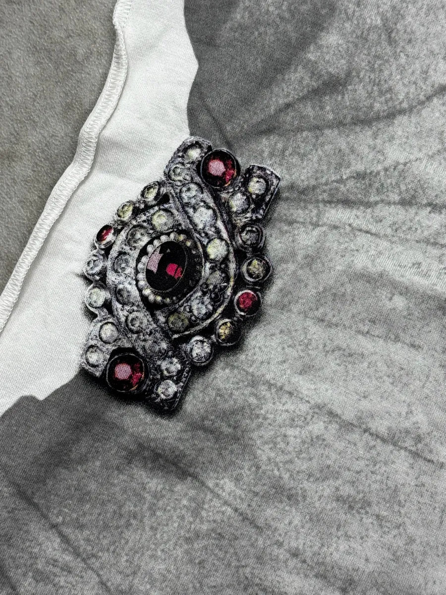 2000s Dolce & Gabbana Grey & White Roman Oligarchy T-Shirt dNPdeWl 7