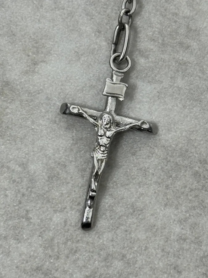 2000s Dolce & Gabbana Grey Rosary Necklace wFteREV 3