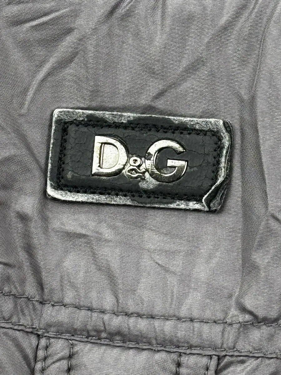 AW2009 Dolce & Gabbana Grey Shearling Detachable Collar Quilted Astro Jacket KQbeuzR 15