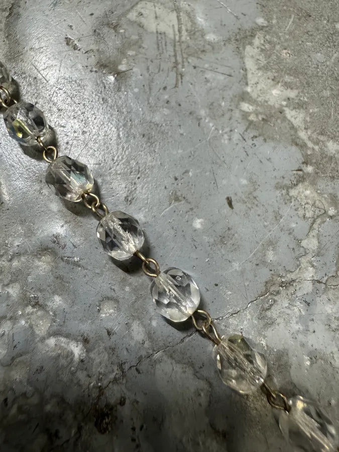 2000s Dolce & Gabbana Grey Silver Rosary Necklace (OS) hlaYYkF 8