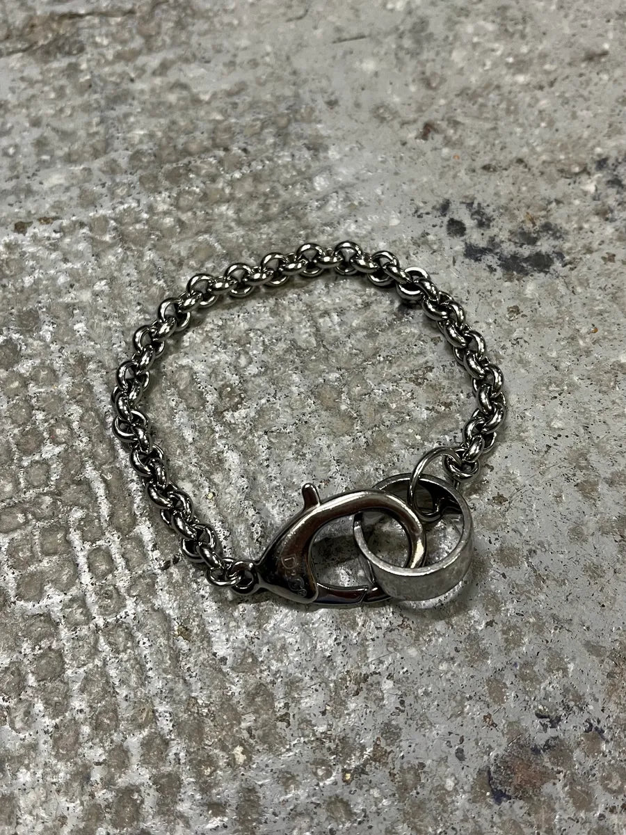 2000s Dolce & Gabbana Grey Silver Steel Bracelet NtaUaAm 0