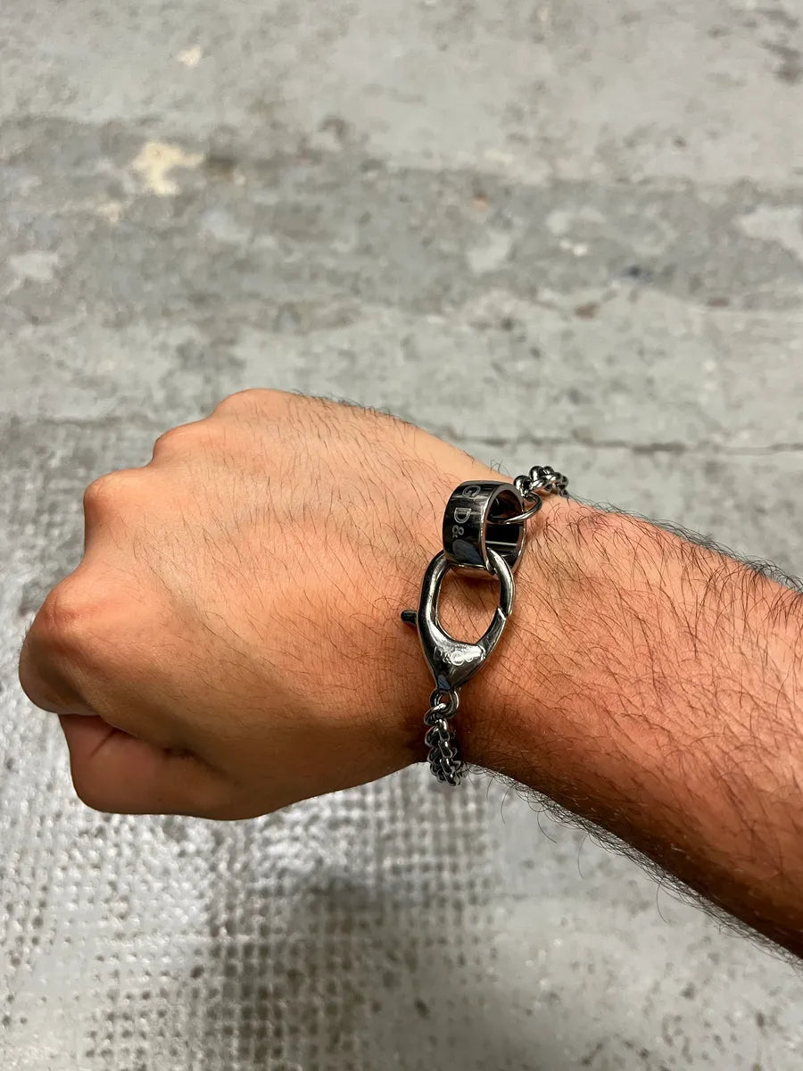 2000s Dolce & Gabbana Grey Silver Steel Bracelet NtaUaAm 1