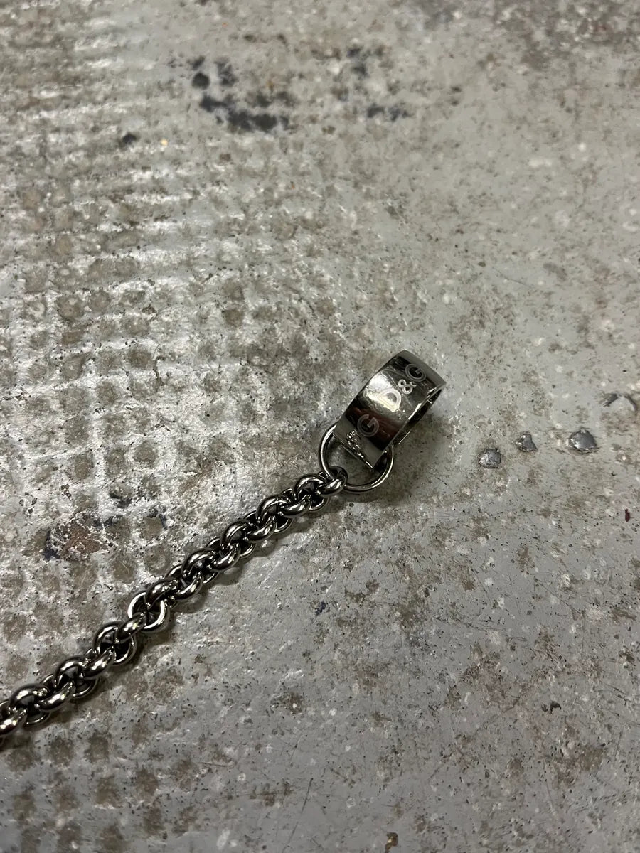 2000s Dolce & Gabbana Grey Silver Steel Bracelet NtaUaAm 7