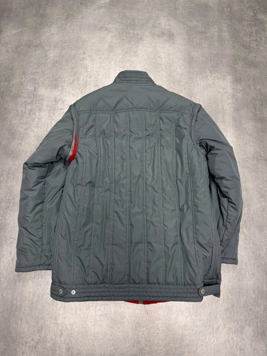 2000s Dolce & Gabbana Grey Sleeves Removable Puffer Jacket FsnfAZj 3