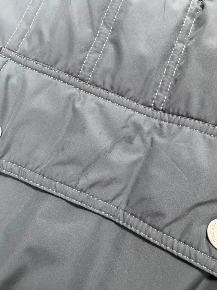 2000s Dolce & Gabbana Grey Sleeves Removable Puffer Jacket FsnfAZj 5