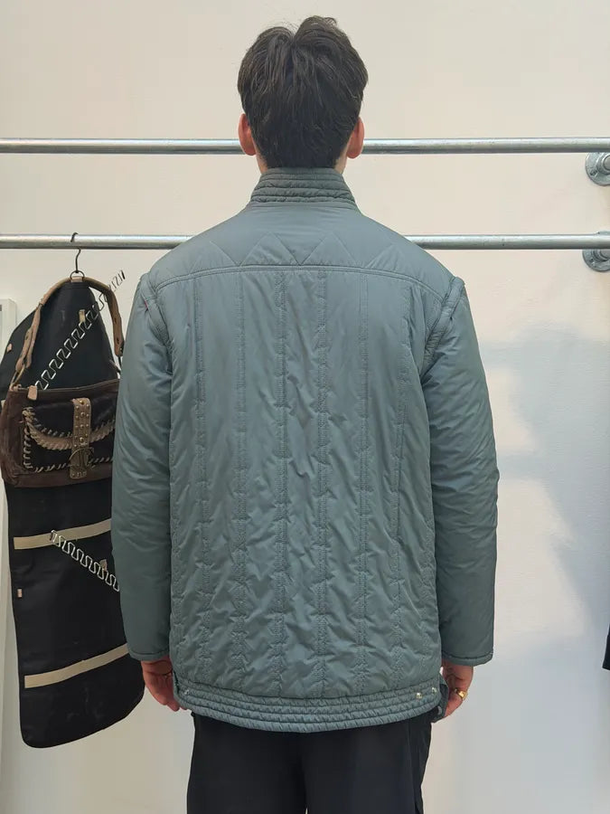 2000s Dolce & Gabbana Grey Sleeves Removable Puffer Jacket FsnfAZj 2