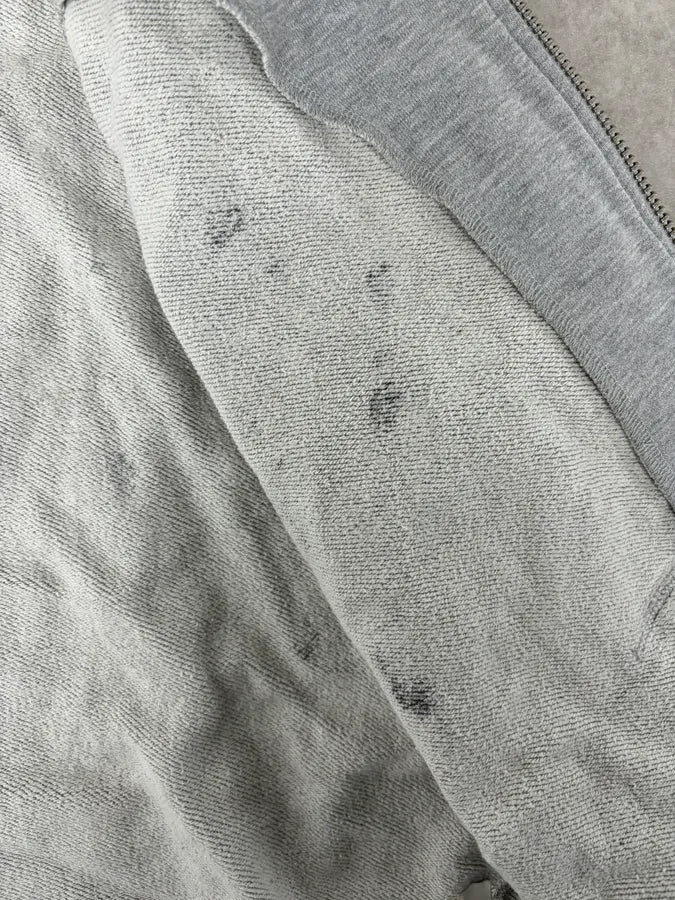 2000s Dolce & Gabbana Grey Splash Painting Zip-up Hoodie xQpmfvu 10