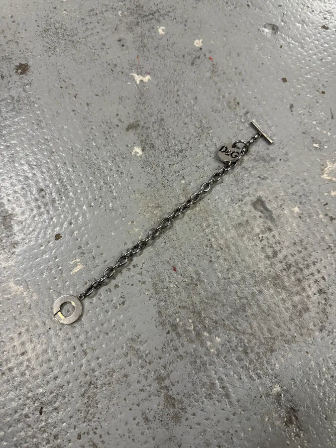 2000s Dolce & Gabbana Grey Steel Anchor Chain Bracelet RIRmgDC 3