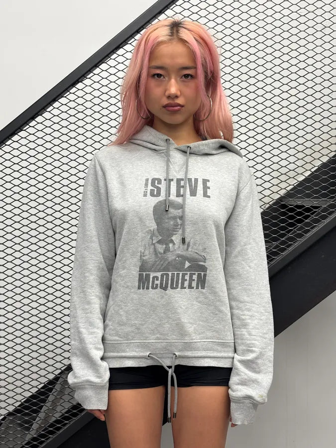 2000s Dolce & Gabbana Grey Steve McQueen Hoodie aEeDYEi 1