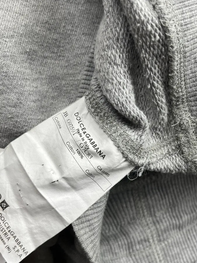 2000s Dolce & Gabbana Grey Steve McQueen Hoodie aEeDYEi 9