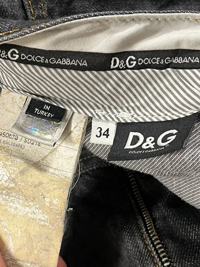 2000s Dolce & Gabbana Grey Slim Denim Jeans NgbrWrK 8