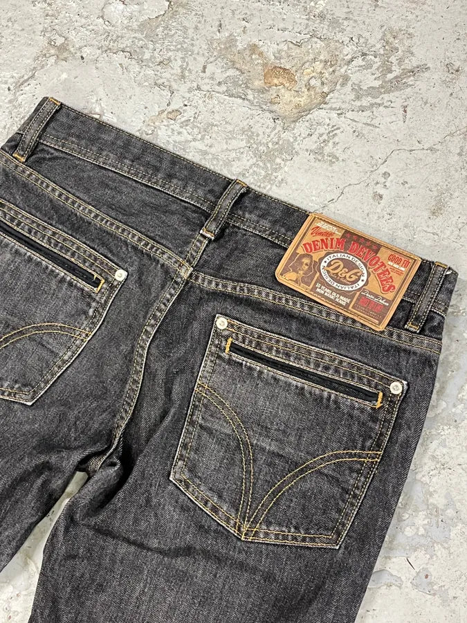 2000s Dolce & Gabbana Grey Slim Denim Jeans NgbrWrK 7