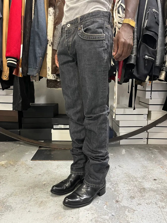 2000s Dolce & Gabbana Grey Slim Denim Jeans NgbrWrK 2