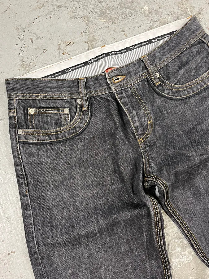 2000s Dolce & Gabbana Grey Slim Denim Jeans NgbrWrK 5