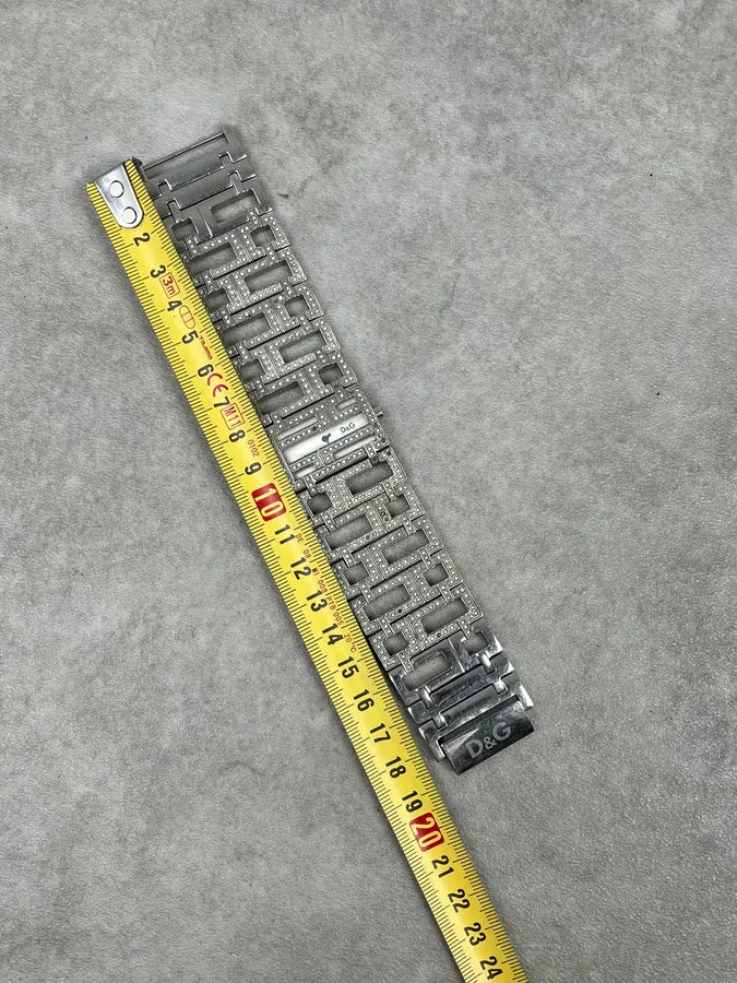 2000s Dolce & Gabbana Grey Strass Abstract Watch QsnYWKT 10