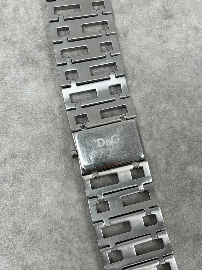 2000s Dolce & Gabbana Grey Strass Abstract Watch QsnYWKT 7