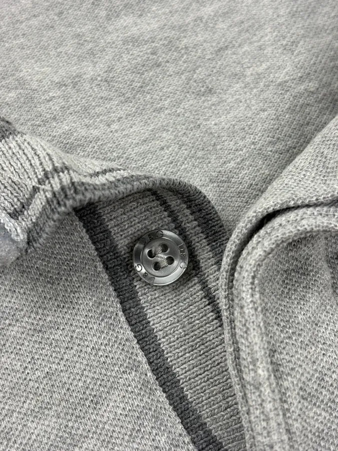 2000s Dolce & Gabbana Grey Striped Classic Polo PLdVlDk 7