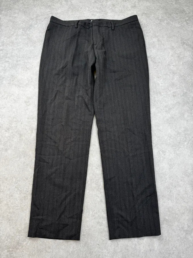 2000s Dolce & Gabbana Grey Striped Classy Pants OmVmAYV 3