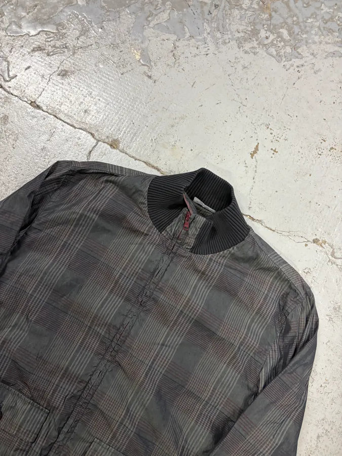 2000s Dolce & Gabbana Grey Checkered Nylon Jacket  xmLrISk 3