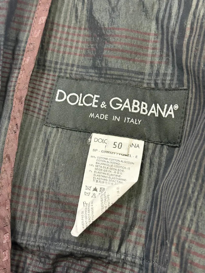 2000s Dolce & Gabbana Grey Checkered Nylon Jacket  xmLrISk 7