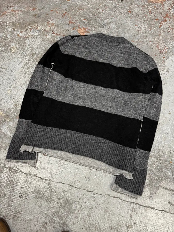 2000s Dolce & Gabbana Grey Stripes Sweater nVnslKI 5