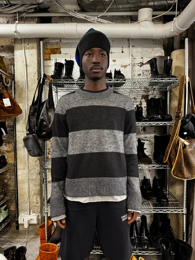 2000s Dolce & Gabbana Grey Stripes Sweater nVnslKI 1