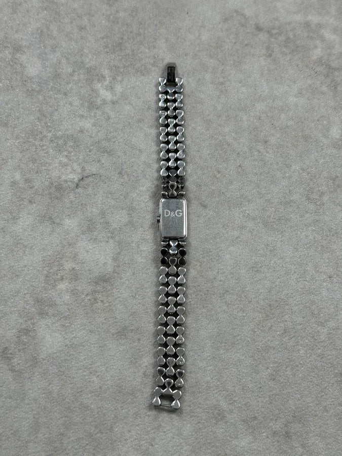 2000s Dolce & Gabbana Grey Studded Avant-Garde Watch TkqgfZa 5