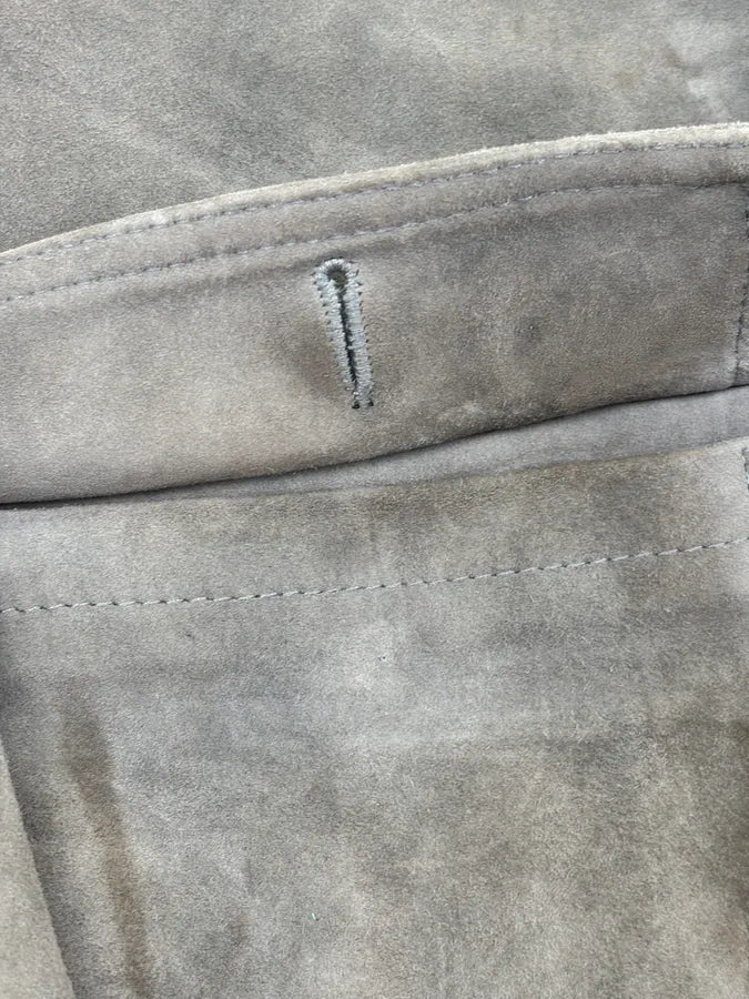 2000s Dolce & Gabbana Grey Suede Leather Jacket EyQPdSd 11