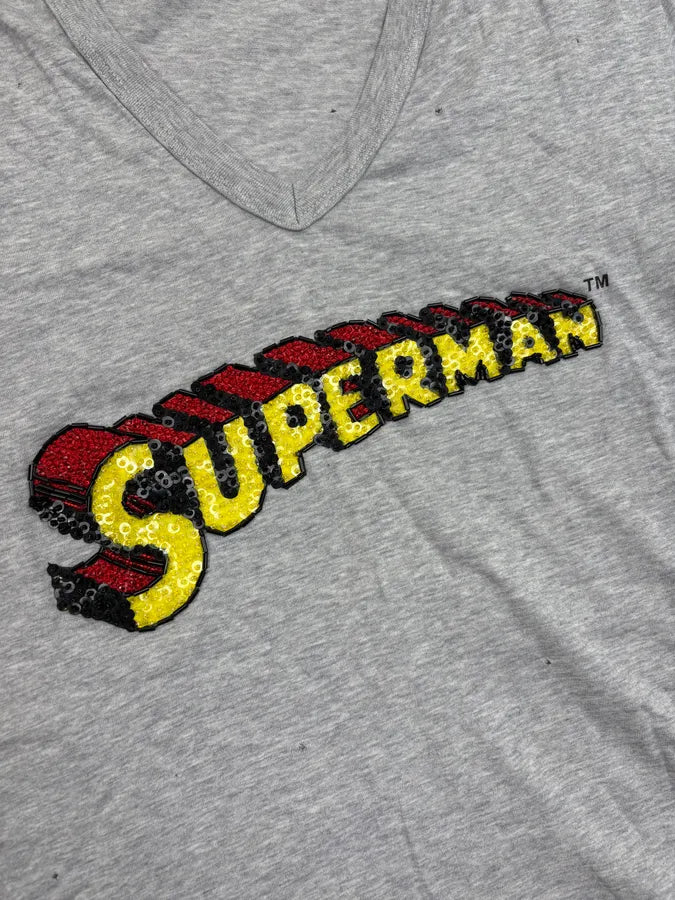 SS2005 Dolce & Gabbana Grey Superman T-Shirt YfYyPdF 6