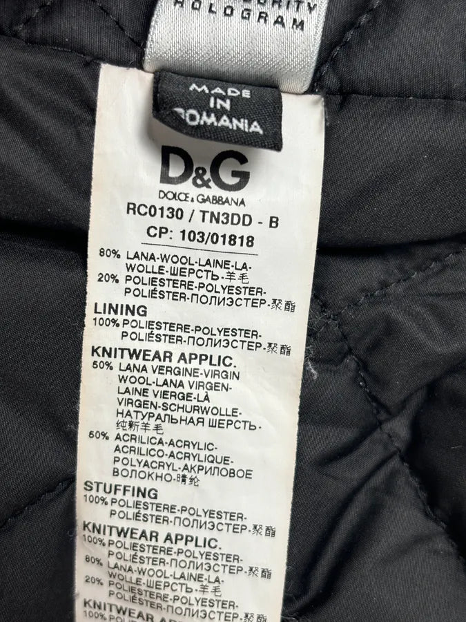 2000s Dolce & Gabbana Grey Tartan Checkered Officer Caban Jacket qmVoiPc 12