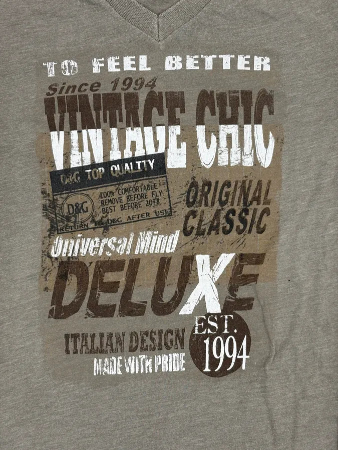 2000s Dolce & Gabbana Grey V-Neck Deluxe Longsleeve T-Shirt unPeTAF 7