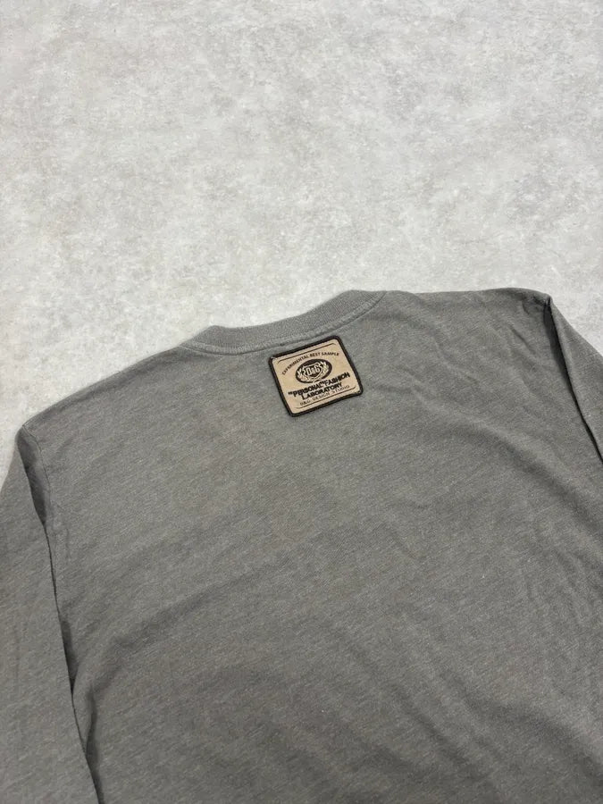 2000s Dolce & Gabbana Grey V-Neck Deluxe Longsleeve T-Shirt unPeTAF 8