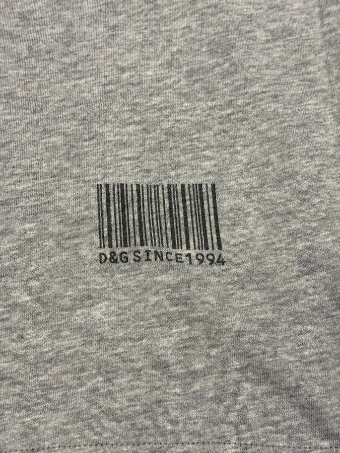 2000s Dolce & Gabbana Grey V Neck Trompe L’oeil Tie T-Shirt jNoreYA 7