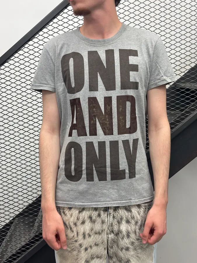 2000s Dolce & Gabbana Grey Vintage One and Only T-Shirt AJhYzdc 1